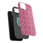 Pink Vintage Hearts Magnetic Impact-Resistant Phone Case