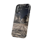 Winter Night Snow Road Magnetic Impact-Resistant Phone Case