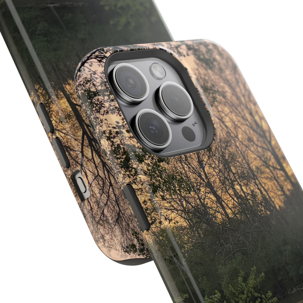 Nature River Sunset Phone Case — Magnetic Impact‑Resistant
