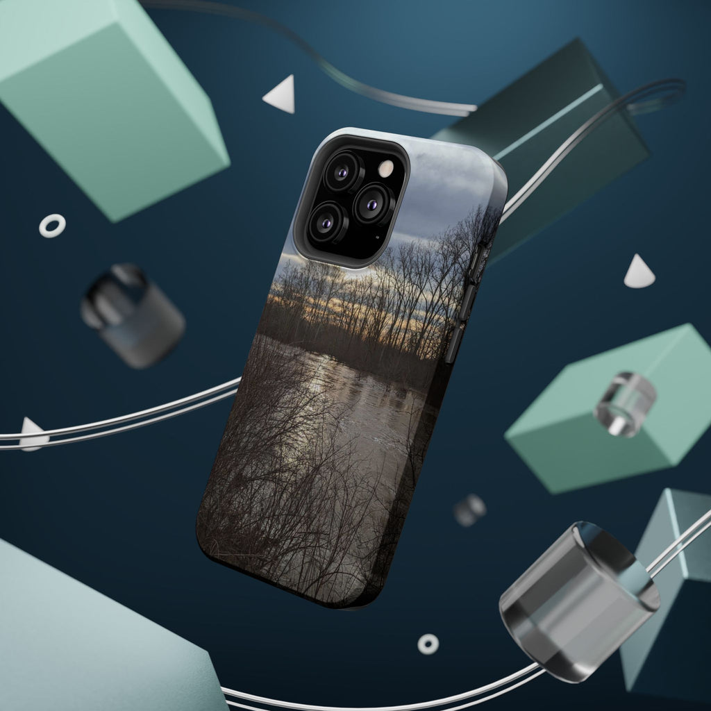 Phone Case — Moody Winter River Landscape Magnetic Impact-Resistant Case