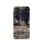 Winter Night Snow Road Magnetic Impact-Resistant Phone Case