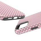 Pink Gingham Magnetic Impact-Resistant Phone Case