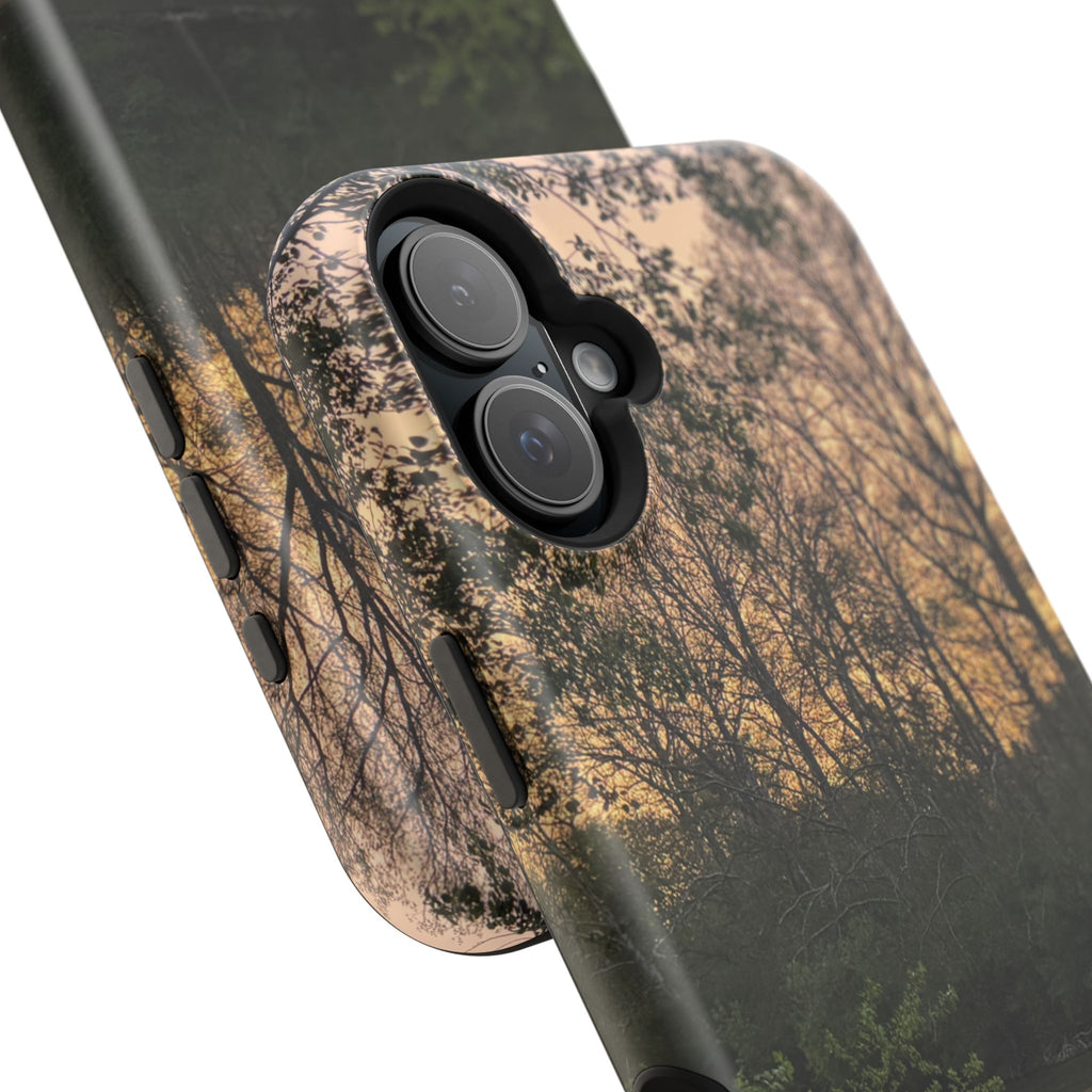 Nature River Sunset Phone Case — Magnetic Impact‑Resistant