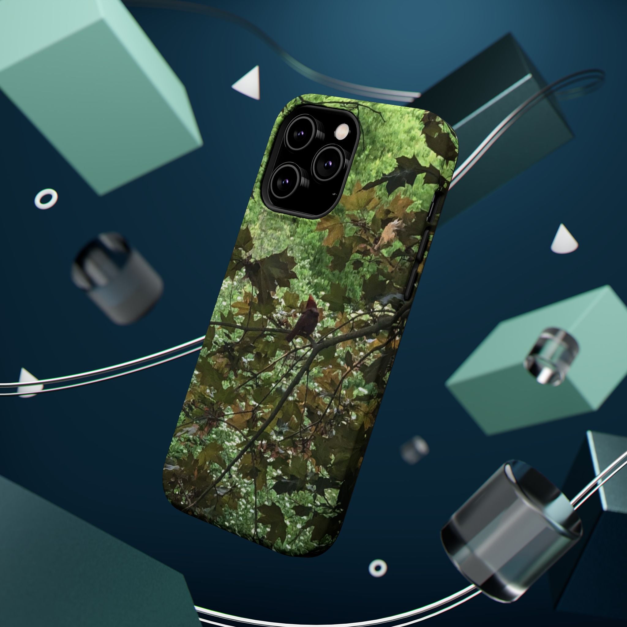 Camo Woodland Phone Case — Magnetic Impact‑Resistant iPhone Cover