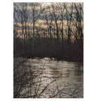 Lake at Dusk Jigsaw Puzzle with Tin — Scenic Sunset Puzzle