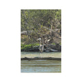 Great Blue Heron Microfiber Tea Towel — Nature-Inspired River Bird Kitchen Towel