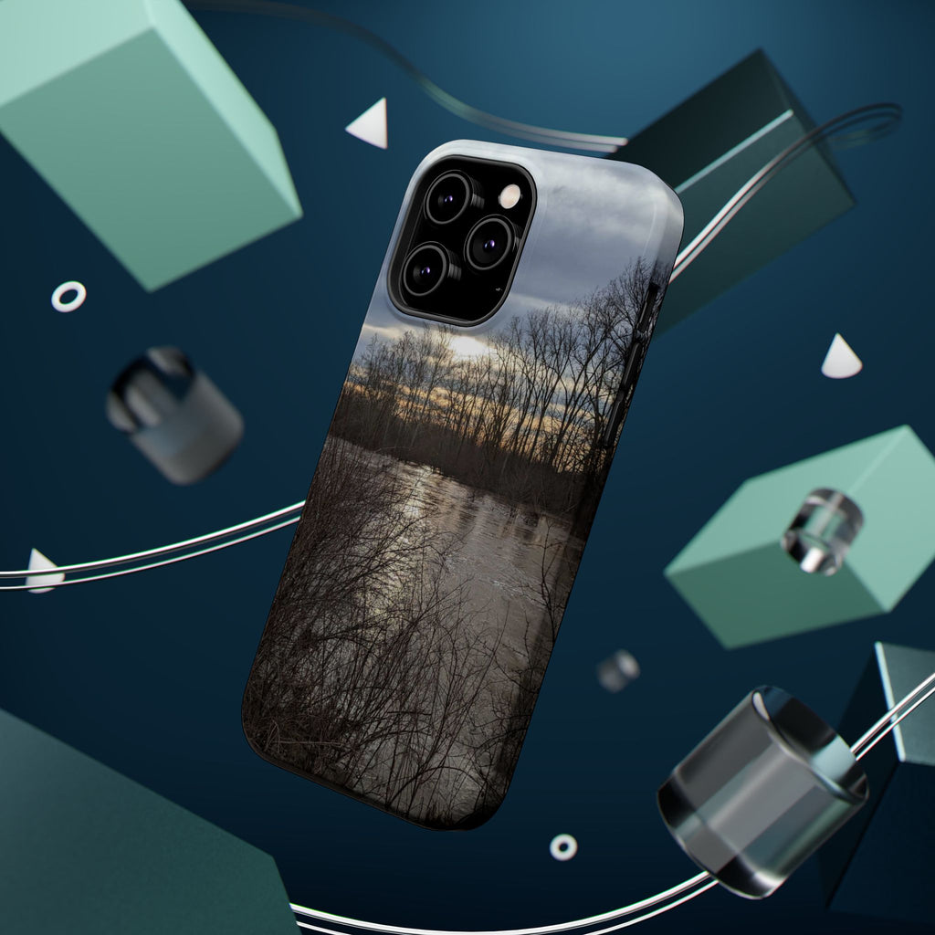 Phone Case — Moody Winter River Landscape Magnetic Impact-Resistant Case