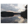 Lake Reflection Jigsaw Puzzle with Tin — Scenic Sunset Puzzle for Nature Lovers