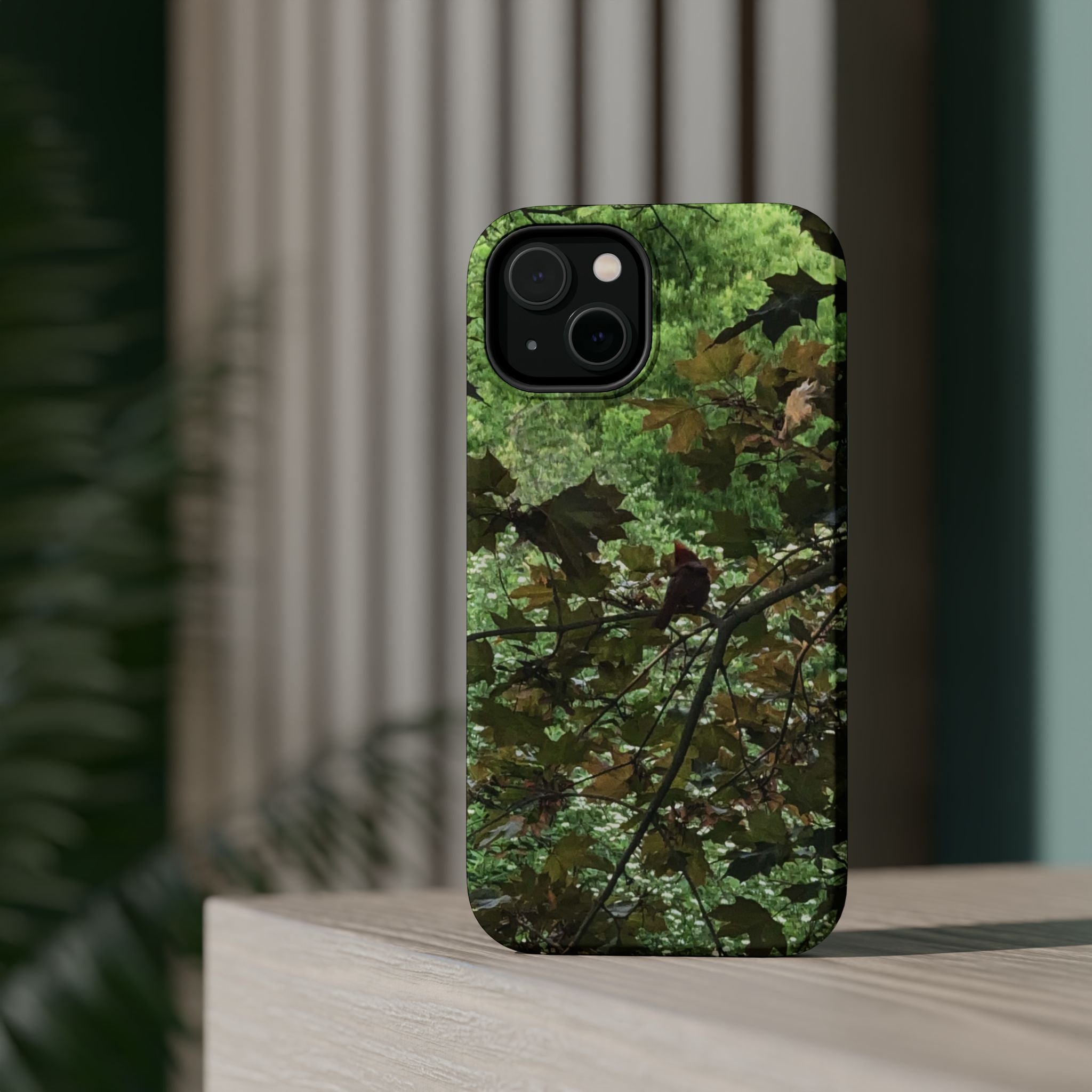 Camo Woodland Phone Case — Magnetic Impact‑Resistant iPhone Cover