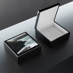 Coastal Cliffs in the UK Jewelry Box — Photo Keepsake Box with Ocean Wave Design