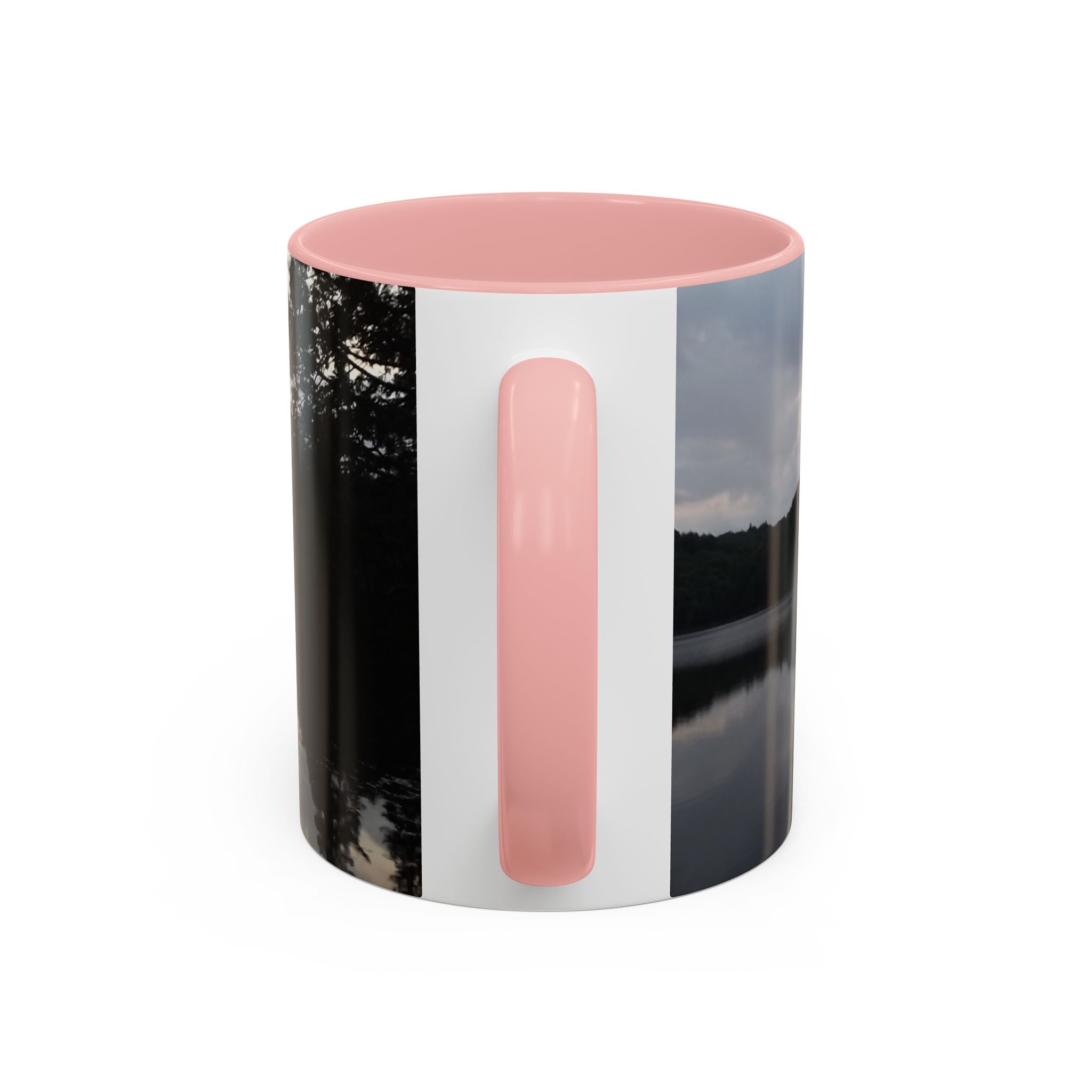 Lake Sunset Accent Coffee Mug — Scenic Reflection Photography 11/15oz