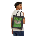 Canvas Tote Bag — Nature Photo Prints (Forest Lake & Brown Butterfly)