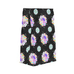 Insulated Lunch Bag — Pastel Geometric Mandala Pattern on Black