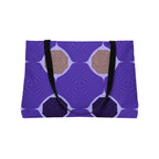 Weekender Tote Bag – Geometric Violet Pattern Travel Tote