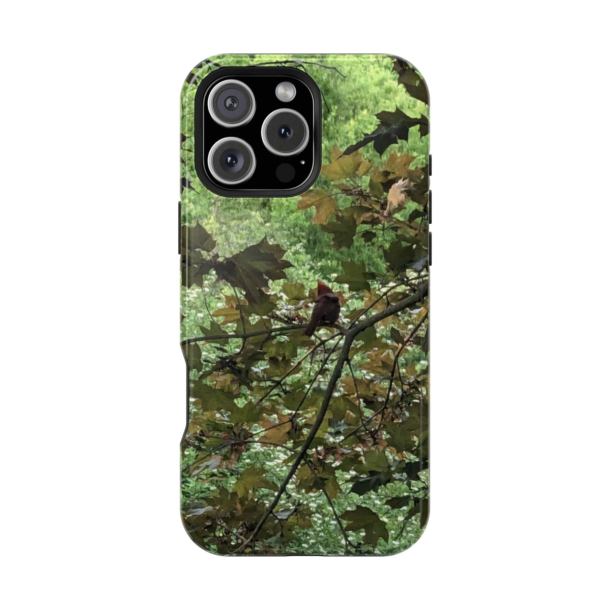 Camo Woodland Phone Case — Magnetic Impact‑Resistant iPhone Cover