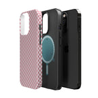 Pink Gingham Magnetic Impact-Resistant Phone Case
