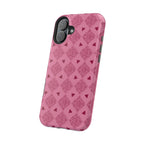 Pink Vintage Hearts Magnetic Impact-Resistant Phone Case