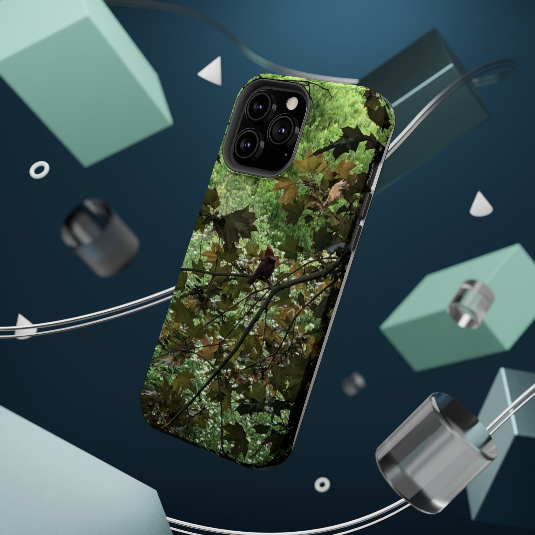 Camo Woodland Phone Case — Magnetic Impact‑Resistant iPhone Cover