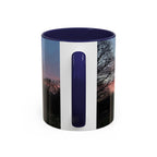 Sunset Silhouette In Derby, UK Coffee Mug — Scenic Tree Silhouette at Dusk (11/15oz)