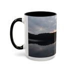 Lake Sunset Accent Coffee Mug — Scenic Reflection Photography 11/15oz