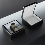 Hawk Photo Jewelry Box – Decorative Keepsake Box with Bird of Prey Image