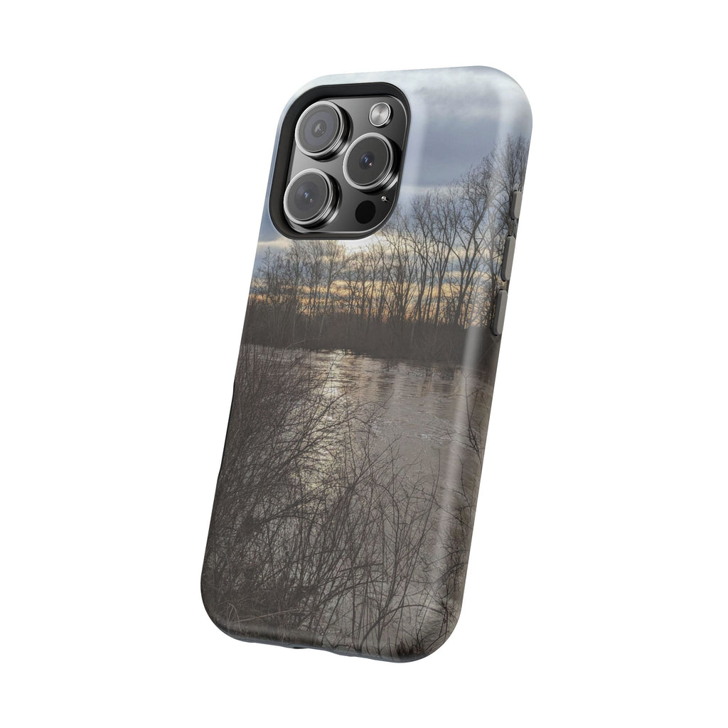Phone Case — Moody Winter River Landscape Magnetic Impact-Resistant Case