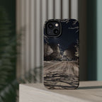 Winter Night Snow Road Magnetic Impact-Resistant Phone Case