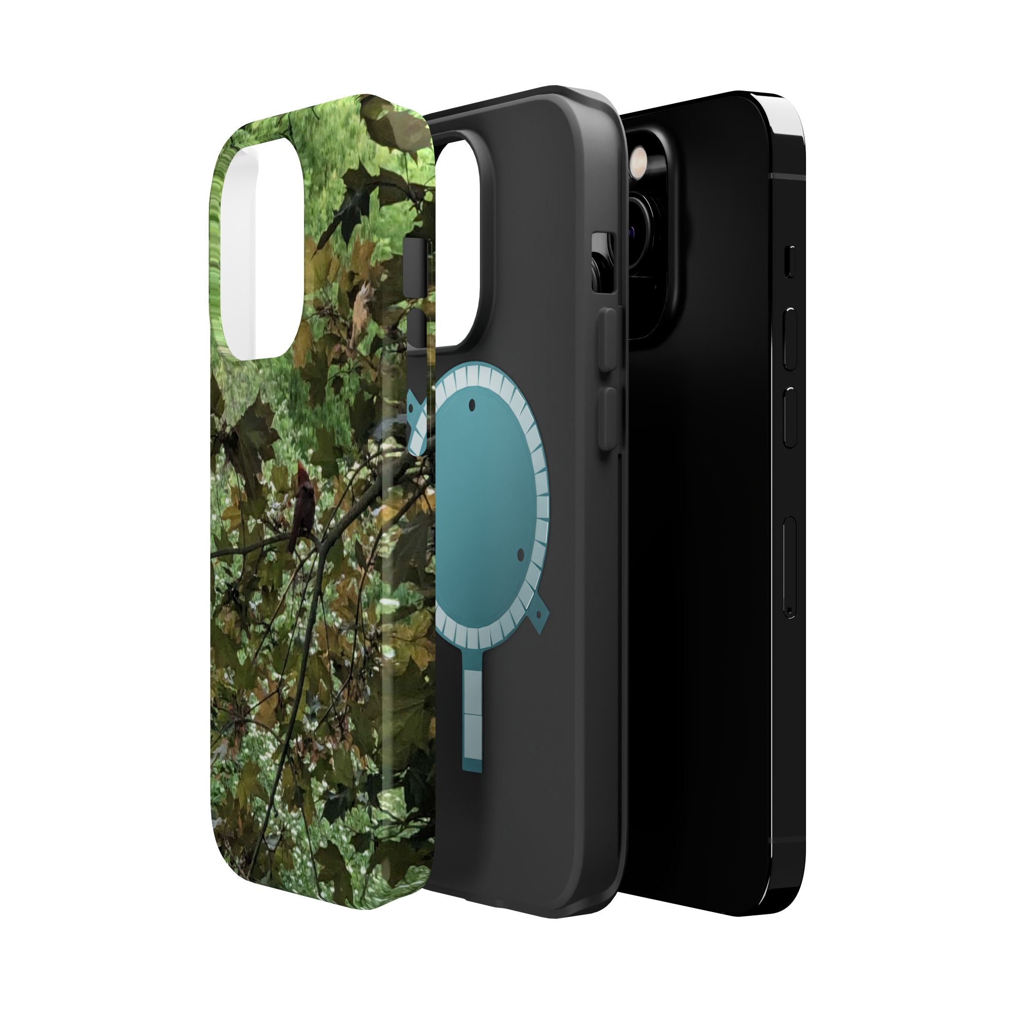 Camo Woodland Phone Case — Magnetic Impact‑Resistant iPhone Cover